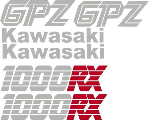 Kawasaki gpz 1000rx - kawasaki, decals